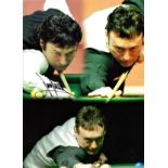 Snooker Jimmy Whirlwind White 16x12 colour montage photo. Good condition Est.