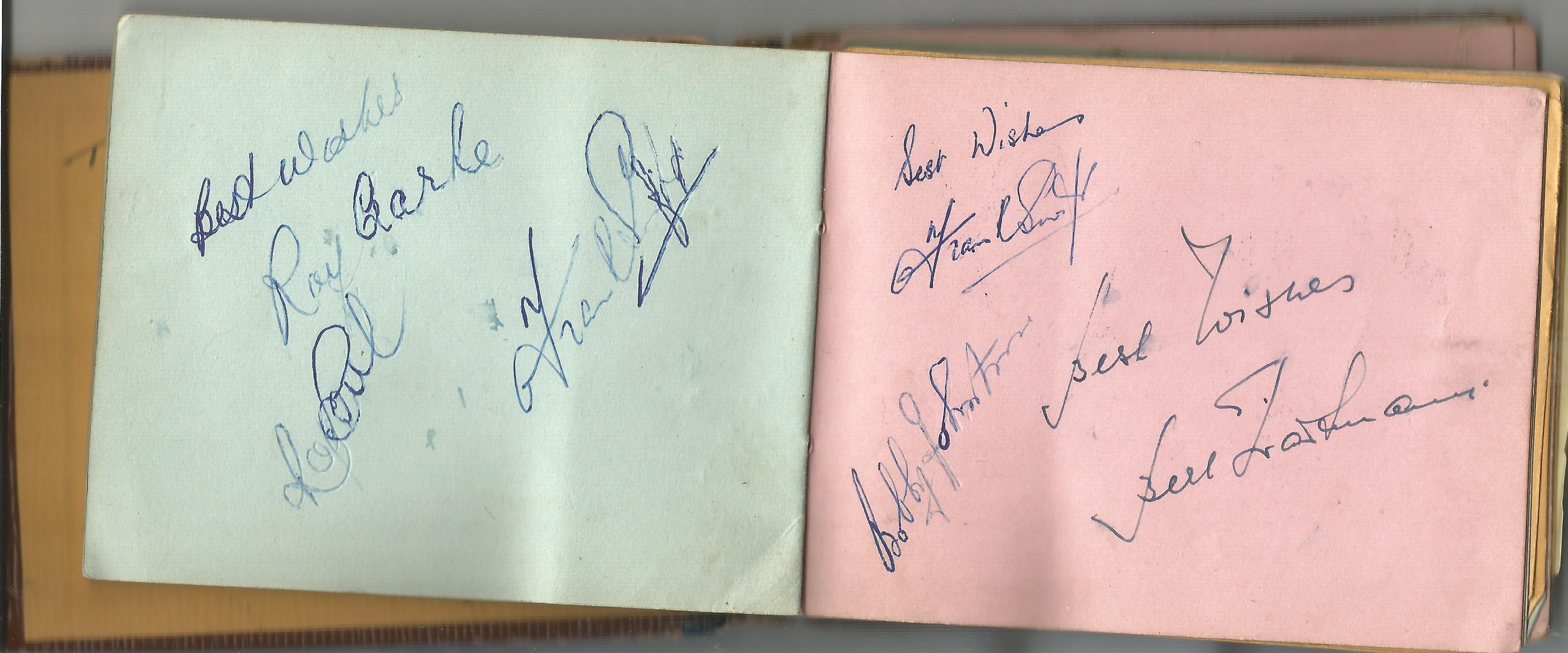 Busby Babes Football Autograph book very rare item includes legends such as Eddie Colman, Duncan - Image 3 of 3