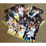 Football Leeds United collection 9 fantastic 12x8 colour photos from players that have all played