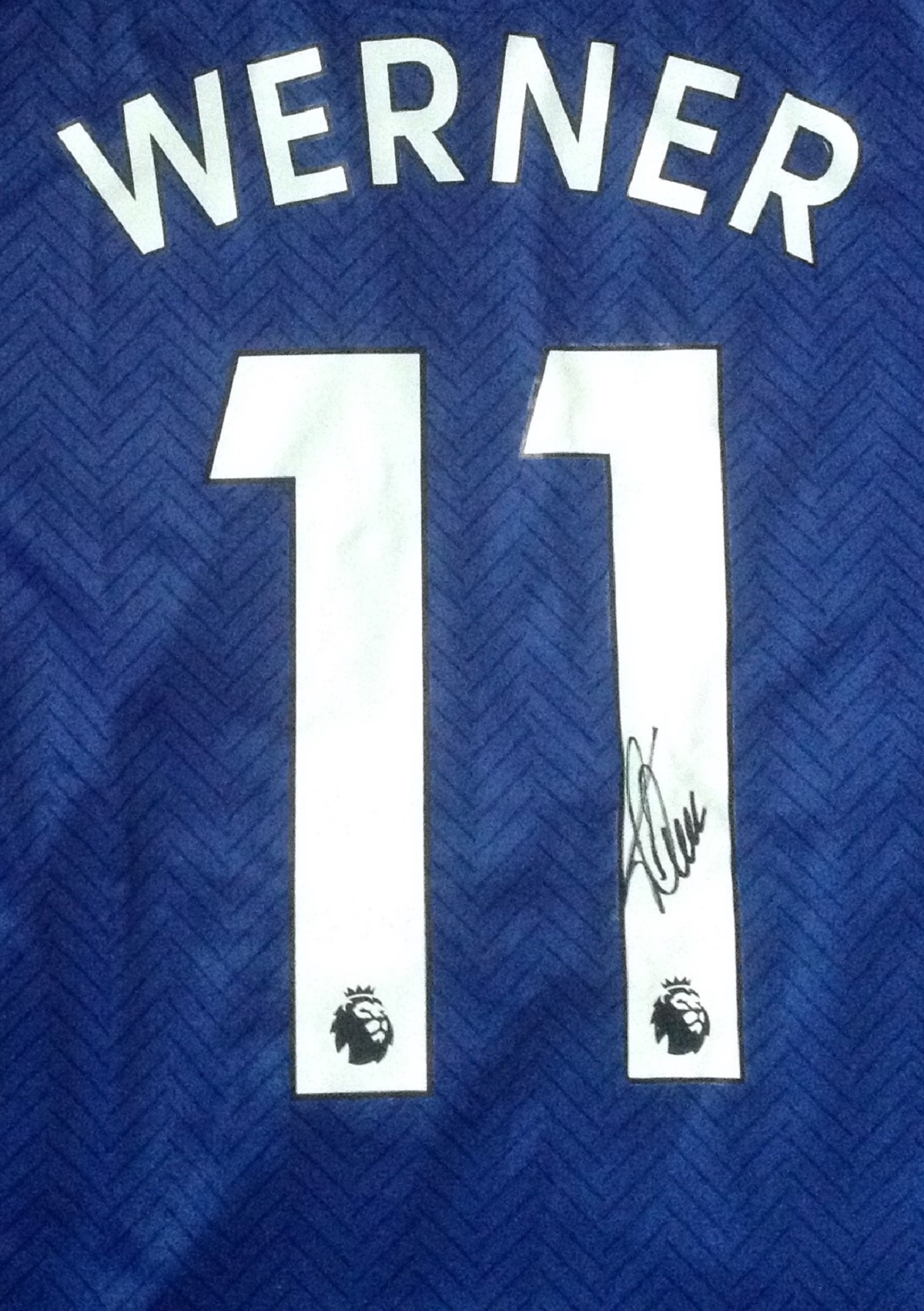 Football Timo Werner signed Chelsea F. C replica home shirt. Timo Werner is a German professional - Image 2 of 2