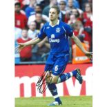 Football Phil Jagielka signed 16x12 colour photo pictured while playing for Everton. Good