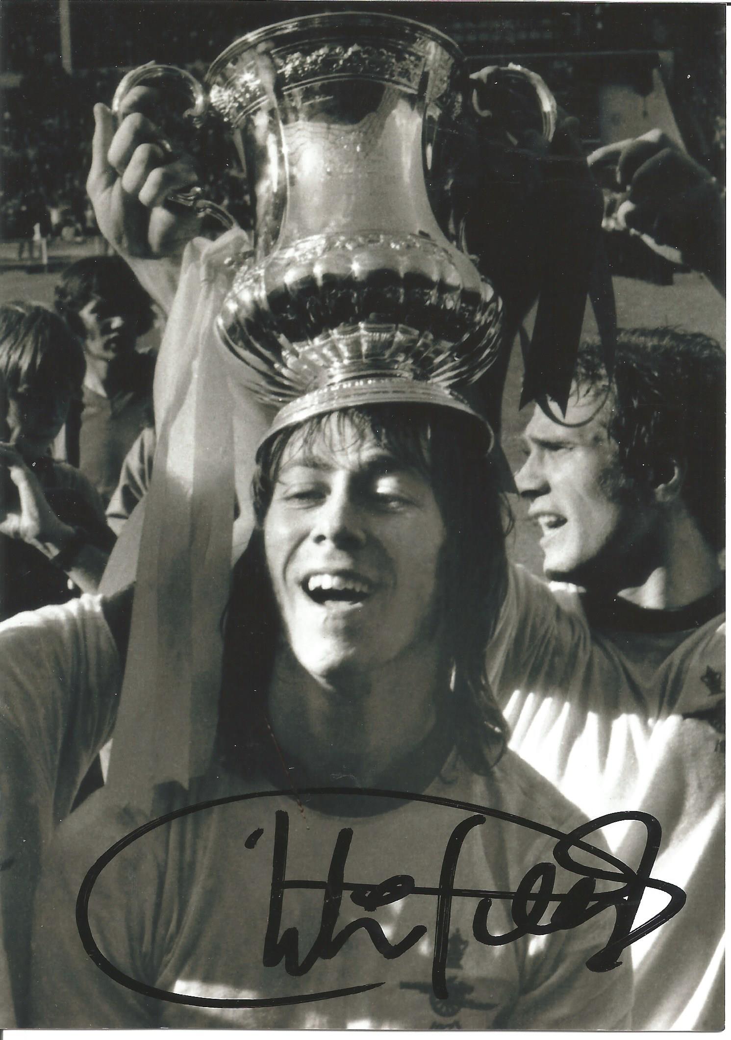 Football Arsenal v Liverpool 1971 FA Cup Final Vintage programme signed in the centre by - Image 3 of 3