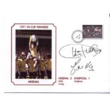 Autographed ARSENAL Commemorative Cover, superbly designed modern Cover, issued by Sporting