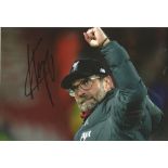 Football Jurgen Klopp signed 12x8 colour photo pictured celebrating. Jürgen Norbert Klopp is a