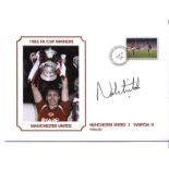 Autographed NORMAN WHITESIDE Commemorative Cover, superbly designed modern Cover, issued by Sporting