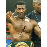 Boxing Carl Thompson signed 16x12 colour photo. Adrian Carl Thompson is a British former