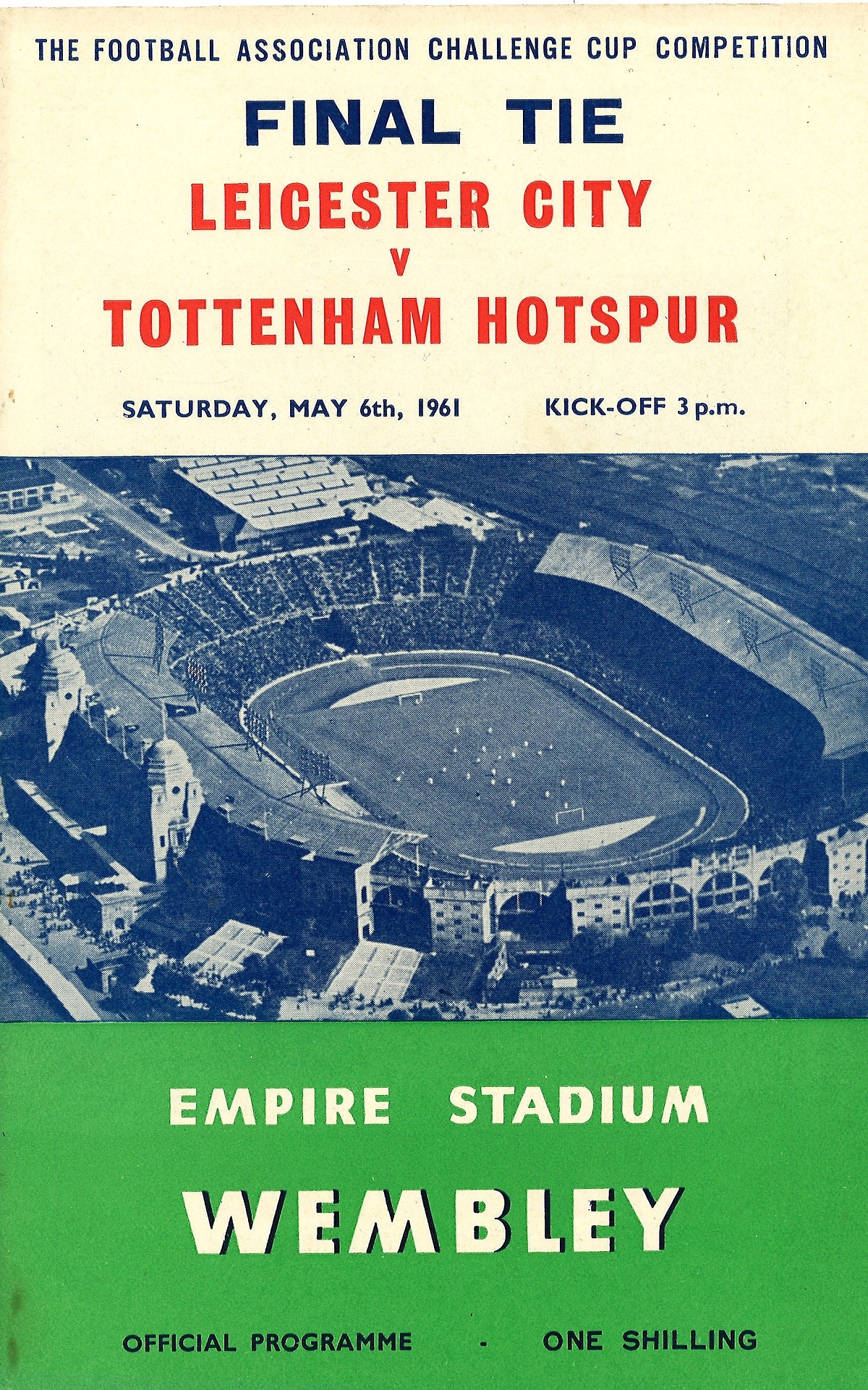 Football Leicester City v Tottenham Hotspur 1961 FA Cup Final signes 16x12 black and white photo - Image 2 of 2