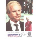 SVEN-GORAN ERIKSSON signed England Promo Photo. Good condition Est.