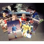 Football Legends collection 12 signed assorted photos from some great names of the British game