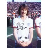 Autographed STAN BOWLES 16 x 12 photo - Col, depicting Bowles lining up for England prior to a 2-0