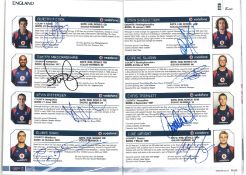 Cricket multi signed Programme England v New Zealand ODI 2008 signed by 12 of the England Squad, 5