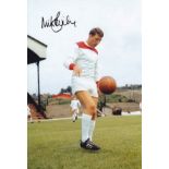 Autographed MIKE BAILEY 12 x 8 photo - Col, depicting a superb image showing the Charlton Athletic