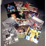 Football Legends collection 14 signed assorted photos from some great names of the British game