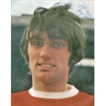 Football Manchester United legend George Best signed 10x8 colour photo. George Best (22 May 1946 -