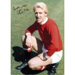 Football Ian Ure signed 16x12 colour photo pictured during his time with Manchester United. Good