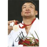 Olympics Naidanglin Tuvshinbayar signed 6x4 colour photo of the Gold and Silver Medallist in the