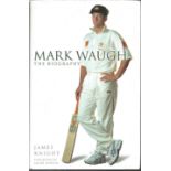 Cricket Mark Waugh signed hardback book titled Mark Waugh The Biography by James Knight signed on