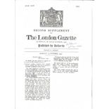 Eric Wilson VC WW2 Victoria Cross winner signed A4 copy of his London Gazette citation. Good