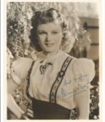 Anna Neagle signed 10x8 vintage photo. English stage and film actress, singer and dancer. Good