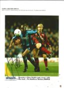 Football Autograph Dion Dublin Signed Photo 21cm x 29. 5cm & Biography. Dion played 613 games