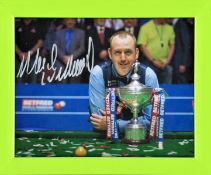 Mark Williams Signed Snooker World Title 8x10 Photo Framed. Good condition. All autographs come with
