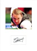 Stephen Hendry 16x12 mounted signature piece includes a signed album page and a colour photo