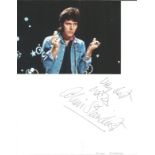 ALVIN STARDUST (1942-2014) Singer signed Page with Photo. Good condition. All autographs come with a