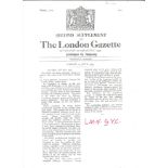 Lachiman Gurung VC WW2 Victoria Cross winner signed A4 copy of his London Gazette citation. Good