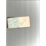 Small autograph book. 60 signatures inc Sid Field, Cyril Fletcher, Sandy Powell, Henry Cotton