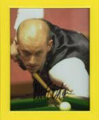 Peter Ebdon signed 10x8 inch snooker action colour photo. Framed. Good condition. All autographs