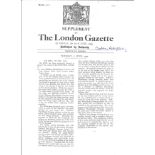 Bhanbhagta Gurung VC WW2 Victoria Cross winner signed A4 copy of his London Gazette citation. Good