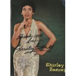 Shirley Bassey signed 7 x 5 inch vintage colour promo photo. Good condition. All autographs come