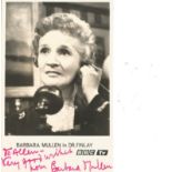 Barbara Mullen signed 6x4 black and white photo. Dedicated. Good condition. All autographs come with