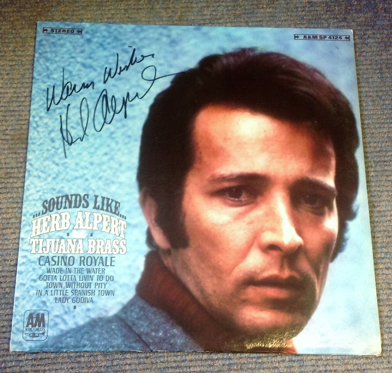 HERB ALPERT signed Casino Royale LP Record. Good condition. All autographs come with a Certificate