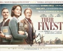 Bill Nighy signed 10 x 8 photo of the movie poster 'Their Finest'. Nighy is a very popular actor,