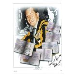 Nick Leeson signed 16x12 colour montage photo. Good condition. All autographs come with a