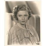 Josephine Hutchinson signed 10x8 vintage photo. Dedicated. Good condition. All autographs come