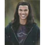 Taylor Lautner signed 10x8 colour photo. Taylor Daniel Lautner born February 11, 1992) is an
