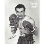Boxing Ray Boom Boom Mancini signed 10x8 black and white photo. Ray Mancini (born Raymond Michael