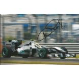 Motor Racing Nico Rosberg signed 12x8 colour photo pictured driving for Mercedes in Formula One.