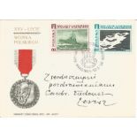 Tadeusz Lesisz signed Polish FDC with datestamp Warsaw 12. 10. 68. He was one of the world's last