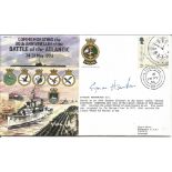 Eynon Hawkins G. C. signed Commemorating the 50th Anniversary of the Battle of the Atlantic 24-31