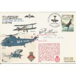Admiral C. John and Cpt J. J. Phillips signed flown FDC 60th Anniversary of the Formation of the