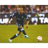 Football Fabian Delph signed 10x8 colour photo pictured in action for Manchester City. Fabian