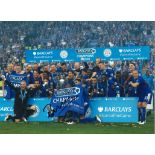 Claudio Ranieri Leicester City Signed 16 x 12 inch football photo. Good Condition. All autographs