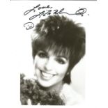 Liza Minnelli signed 10x8 black and white photo. Liza May Minnelli (born March 12, 1946) is an