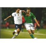 Football Kevin Kilbane signed 12x8 colour photo pictured in action for the Republic of Ireland.