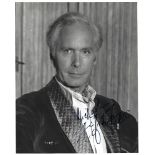 Griffith Jones Signed photo black and white 10 x 8 inch. From Strangler's Web. Dedicated Michael.