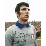 Football Dino Zoff signed 10x8 colour photo pictured while playing for Italy. Dino Zoff (born 28