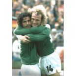 Football Uli Hoenes and Gerd Müller signed 12x8 colour photo pictured while playing for West